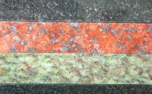 mixed granite color sample