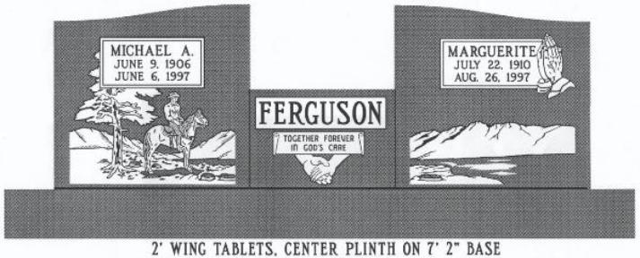 headstone design example