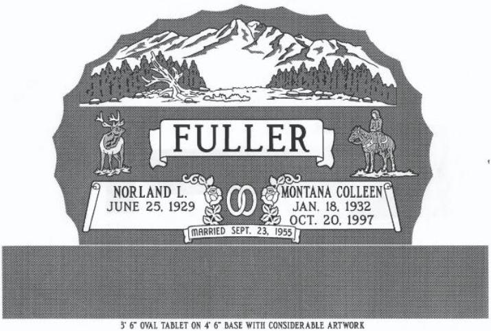 headstone design example