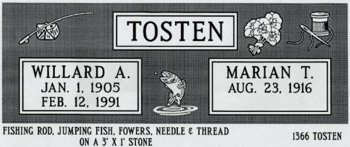 headstone design example