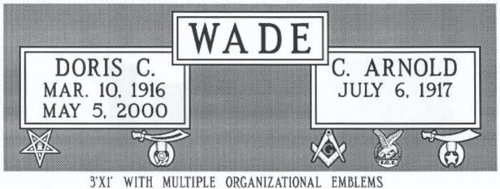 headstone design example