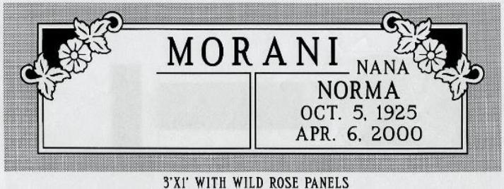 headstone design example