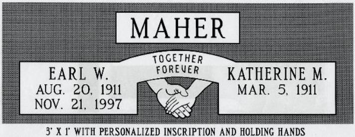 headstone design example