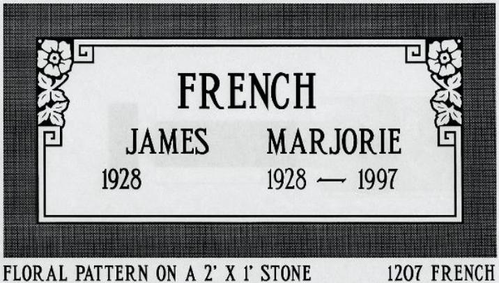 headstone design example