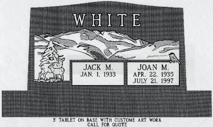 headstone design example