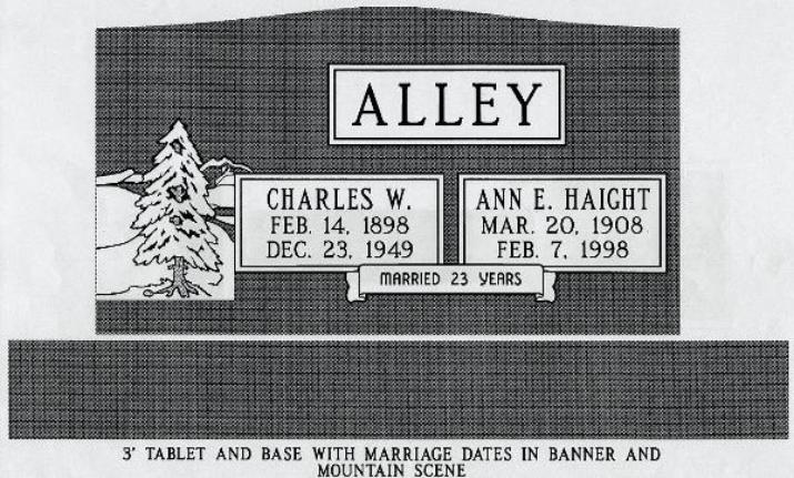 headstone design example