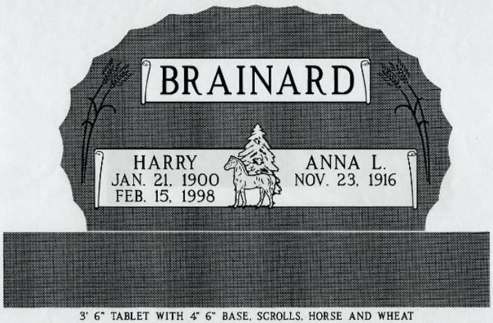 headstone design example