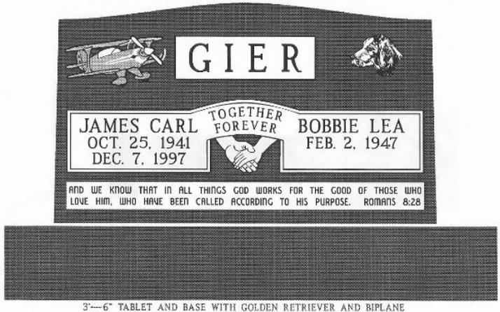 headstone design example