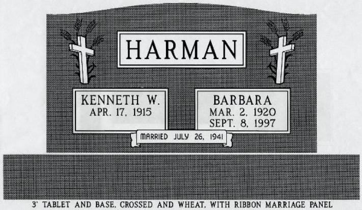 headstone design example