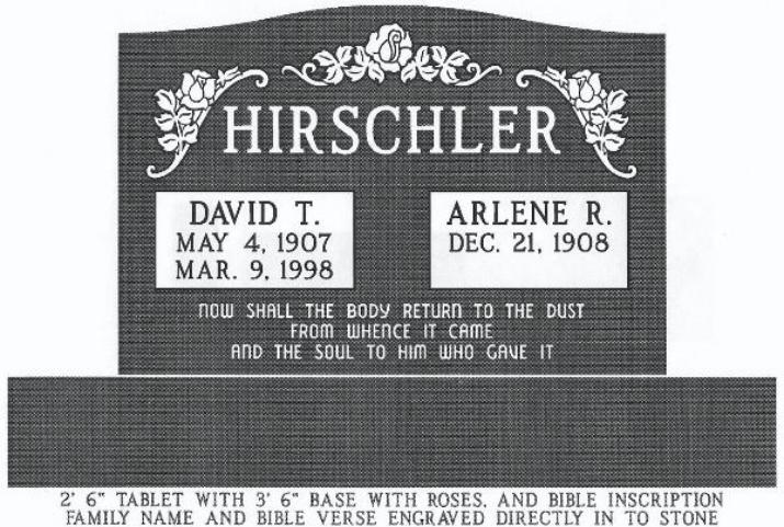 headstone design example