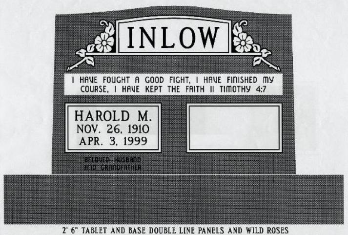 headstone design example