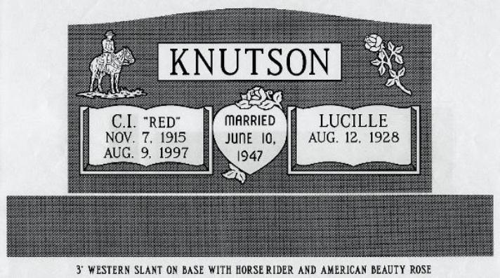 headstone design example