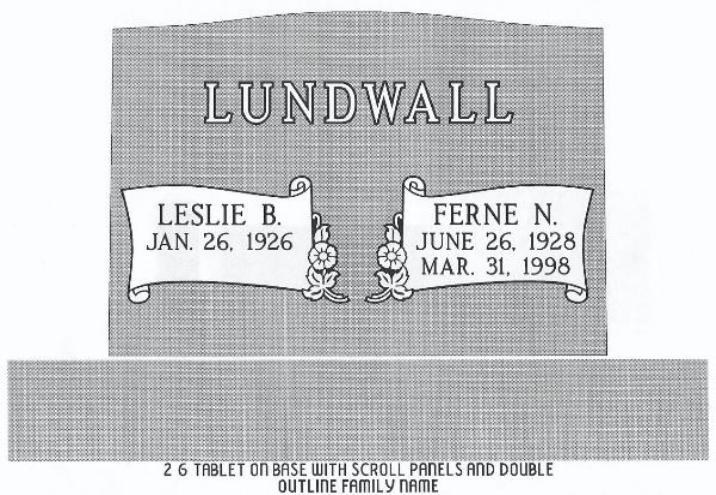 headstone design example