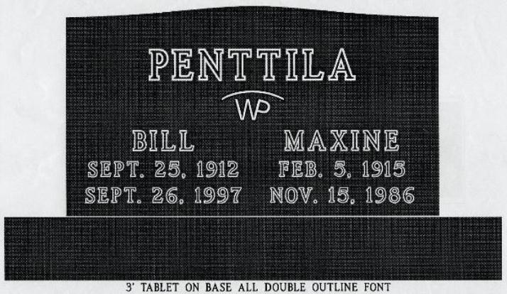 headstone design example