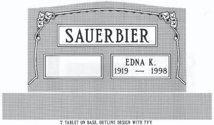 headstone design example