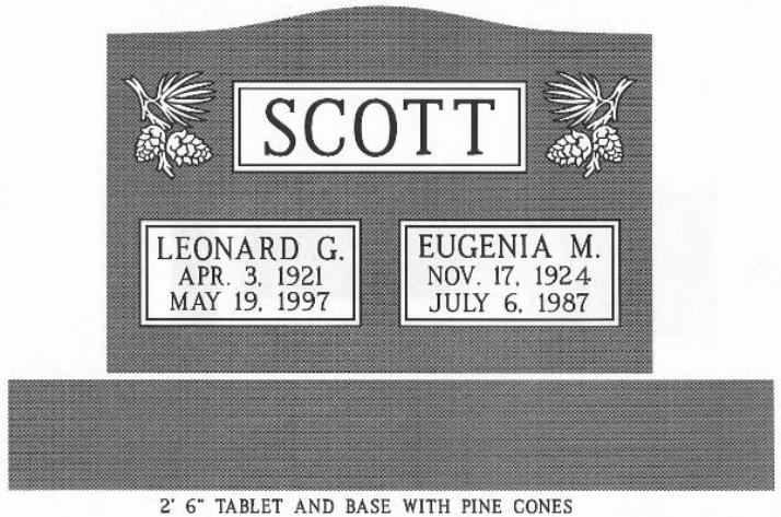 headstone design example