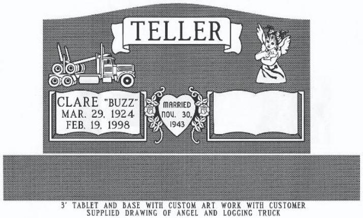 headstone design example