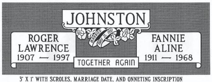 headstone design example