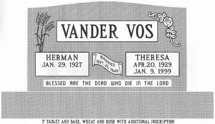 headstone design example