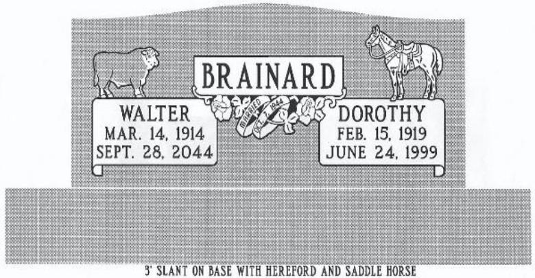 headstone design example