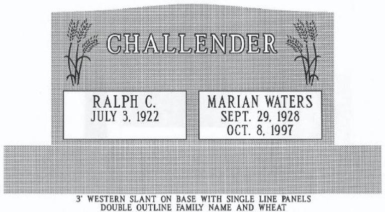 headstone design example