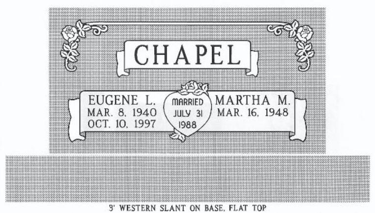 headstone design example