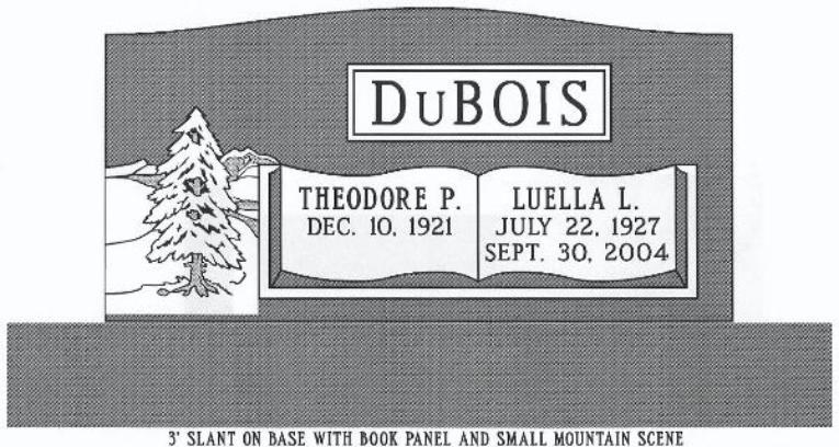 headstone design example