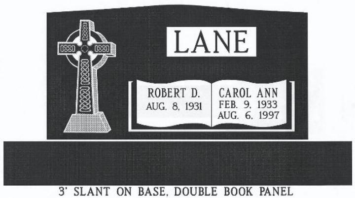headstone design example