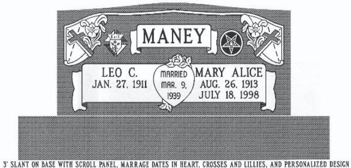 headstone design example