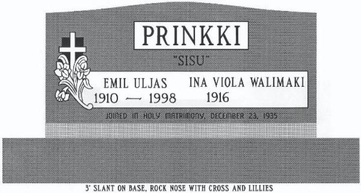 headstone design example