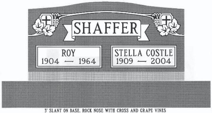 headstone design example