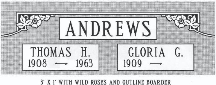 headstone design example
