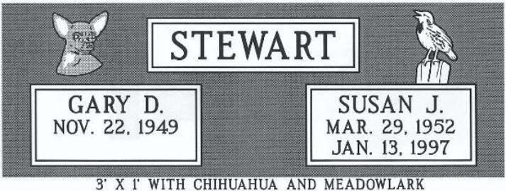 headstone design example